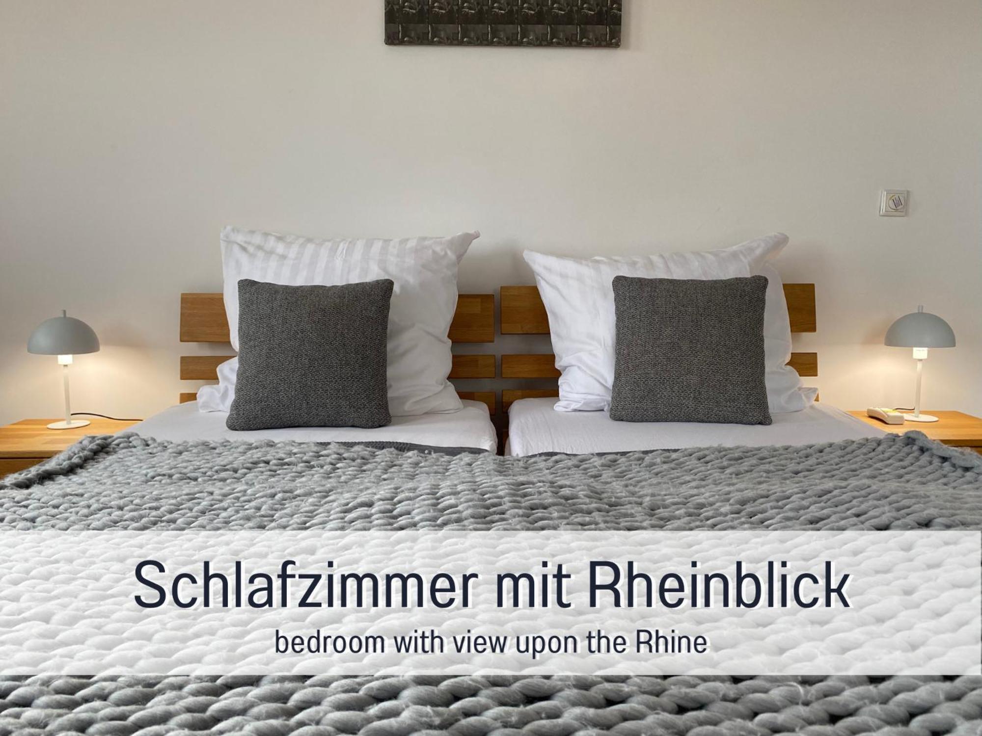 Rheinblick7 Neuss - Spektakulaerer Blick Auf Die Duesseldorfer Skyline - Ruhig Modern Privatparkplatz Aufzug - Top Anbindung An Messe Flughafen Hauptbahnhof 诺伊斯 外观 照片